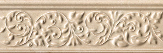 Бордюр Capri Palace Listello Romantic Dark Marfil 10x30,5 глянцевый