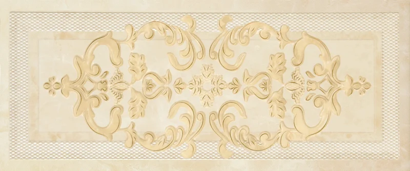 Декоративный элемент Gracia Ceramica Palladio beige decor 01 25x60 глянцевый
