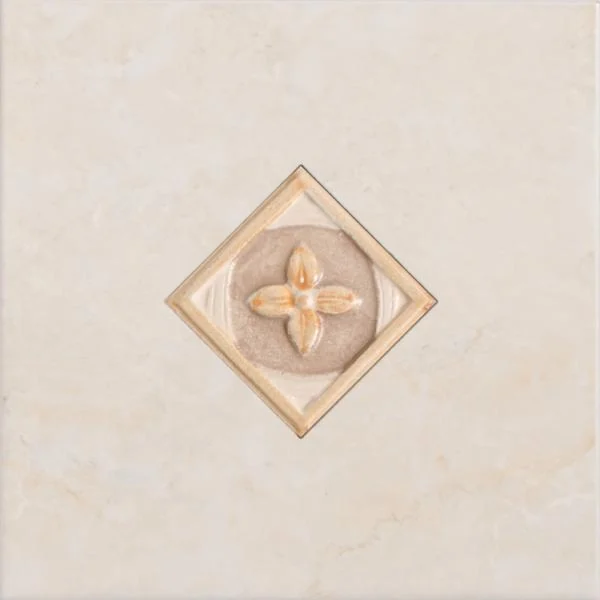 Декоративный элемент Vallelunga Palladio Ocra Dec. Singolo 20x20 глянцевый