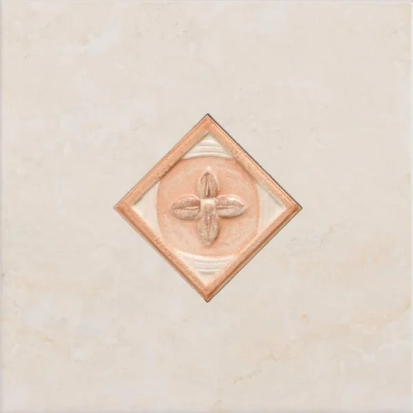 Декоративный элемент Vallelunga Palladio Rosa Dec. Singolo 20x20 глянцевый