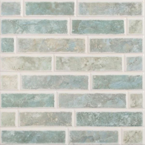 Мозаика Vallelunga Palladio Verde Mattoncino 20x20 глянцевая