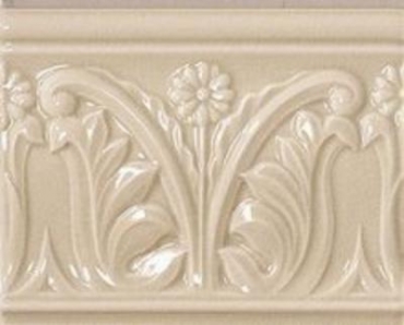 Бордюр Vallelunga Rialto Beige Listello Flor 12x15 глазурованный