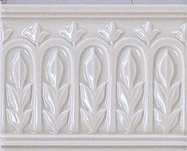 Бордюр Vallelunga Rialto White Listello 12x15 глазурованный