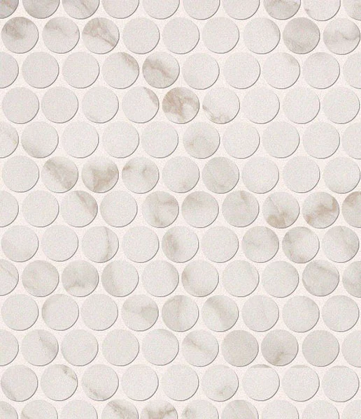 Мозаика Fap Roma Calacatta Round Mosaico 29,5x32,5 матовая