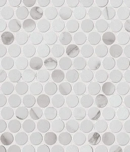 Мозаика Fap Roma Statuario Round Mosaico 29,5x32,5 матовая
