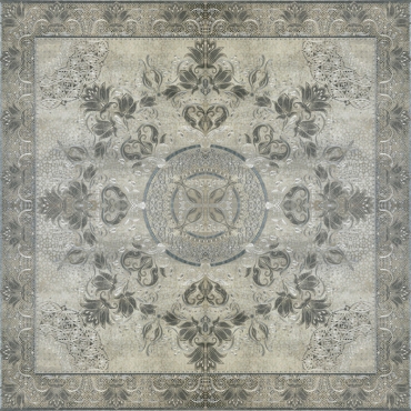 Панно Porcelanite Dos Roseton 5018 Perla Gris Acero 100x100 полированное