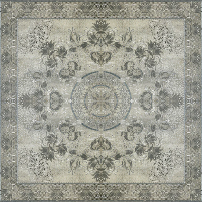 Панно Porcelanite Dos Roseton 5018 Perla Gris Acero 100x100 полированное