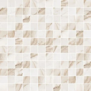 Мозаика Flaviker Supreme Golden Calacatta Mosaico Anticato 30x30 матовая