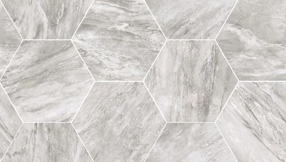Мозаика Flaviker Supreme Silver Dream Mosaico Hexagon 29,2x51 матовая