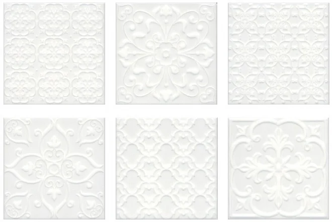 Плитка Kerama Marazzi Суррей белый 5226 20x20 глянцевая