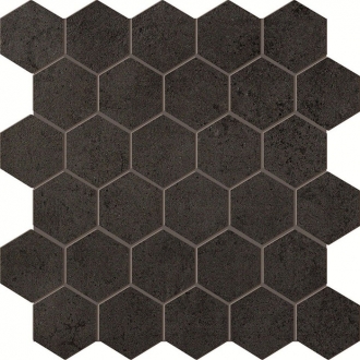 Terra Antracite Esagono Mosaico