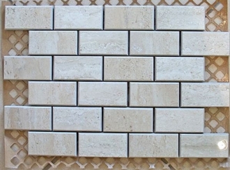 Travertino Mosaico Mix Beige Crema