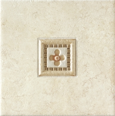 Декоративный элемент Vallelunga Tuscia Rosa Dec. Singolo Civita 20x20 матовый