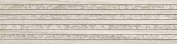 Декоративный элемент Vallelunga Urbe Fascia Preincisa Floreale Ivory 22,5x90 лаппатированный
