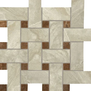Декоративный элемент Vallelunga Villa Ada Grigio Basketweave 30x30 матовый