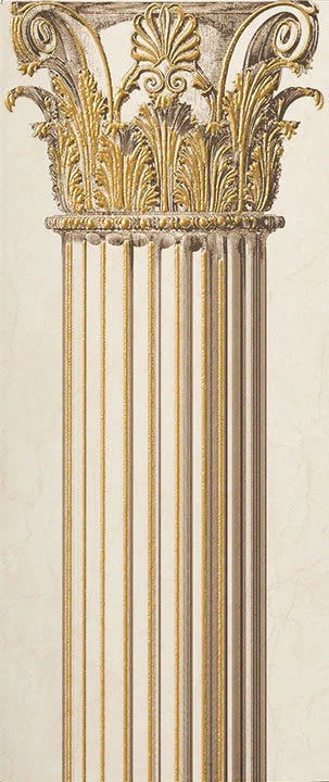 Декоративный элемент Novabell Visconti Capitello Beige 25x60 матовый