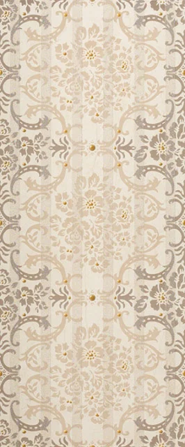 Декоративный элемент Novabell Visconti Damascato Beige 25x60 матовый
