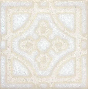 Kerama Marazzi Вставка Амальфи орнамент белый STG/B406/1266 9,9x9,9 матовая