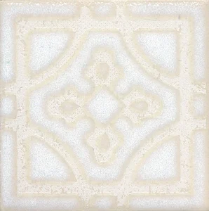 Kerama Marazzi Вставка Амальфи орнамент белый STG/B406/1266 9,9x9,9 матовая