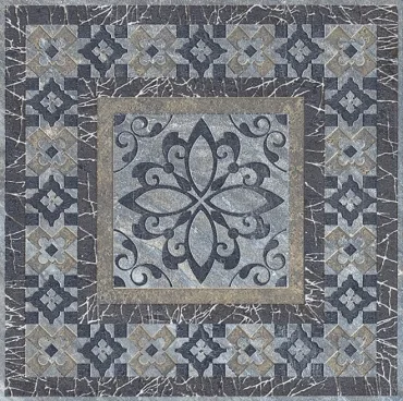 Kerama Marazzi Вставка Бромли серый тёмный STG/C259/SG1504 19,6x19,6 матовая