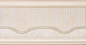 Бордюр Newker Zocalo Desire Cream 13x25 глянцевый