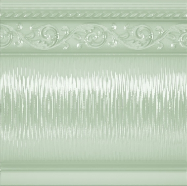 Бордюр Carmen Zocalo Yara Verde Pastel 15x15 глянцевый