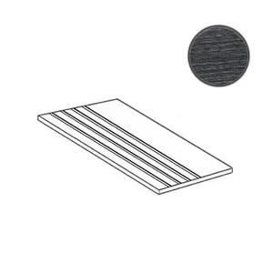 Ступень Piemme Fragments Wood Gradino Charcoal Nat. Ret. 01863 20x120 матовая