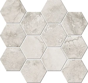 Мозаика Cisa Italian Icon Cross Cut Greige Mosaico Esagoni T12 Nat 32,8x35 матовая