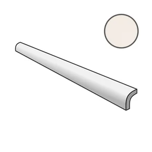 Бордюр Equipe Magma Pencil Bullnose White 24998 3x20 матовый