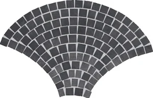 Декоративный элемент Piemme Pave Heart Nero HOTPV04 45,5x70 матовый