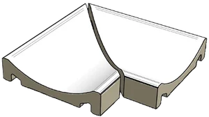 Спецэлемент Rako Pool XPC58023 15x19,7 матовый