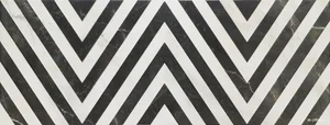 Плитка Porcelanite Dos Rectificado 1212 Blanco Relieve 40x120 глянцевая