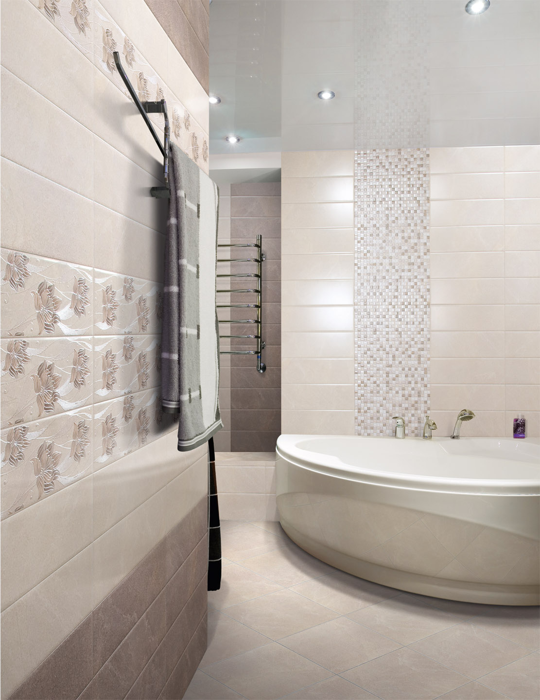 фото ванной комнаты с плиткой современный дизайн